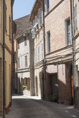 Fototapeta premium Montefano (Macerata, Marches, Italy), historic town