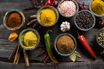 Spice Still Life, wooden bowl