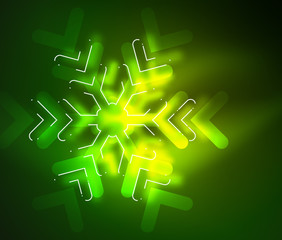 Frozen winter holiday background, Christmas snowflakes