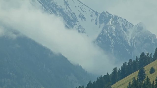 Snowy mountains and clouds 2 Wallowas Oregon 10