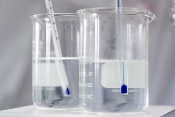 Education Biotechnology and Experiment chemical in the laboratory.