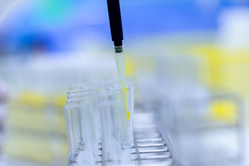 Education Biotechnology and Experiment chemical in the laboratory.	