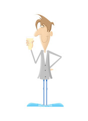 happy looking guy with a beer