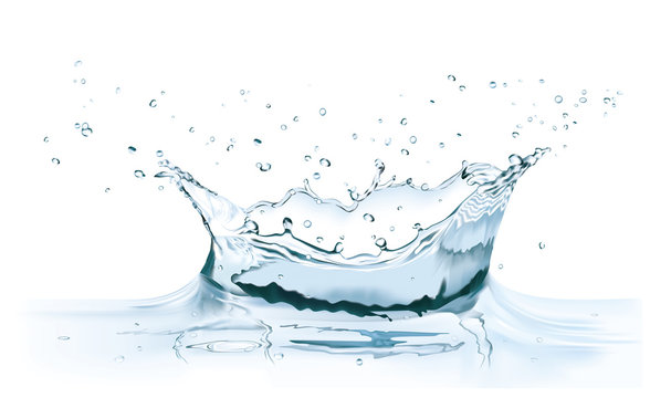 Vector Water Splash Crown