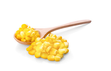 Corn on a white background