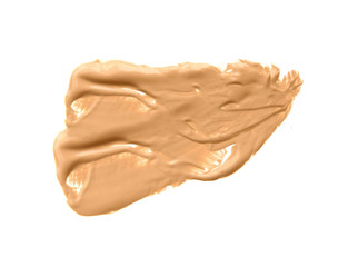 Make up base foundation brush stroke on background