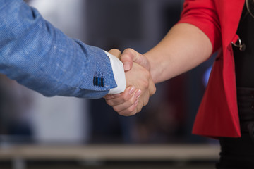 Business people shaking hands