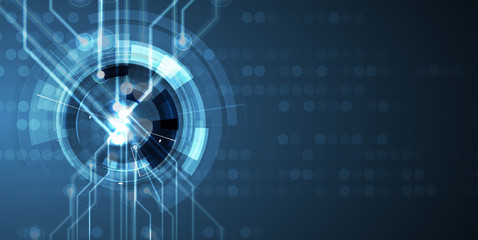 Digital technology world. Business virtual concept. Vector background