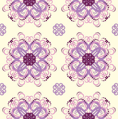 Fototapeta na wymiar Seamless abstract floral pattern,mandala pattern