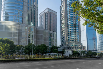 Fototapeta na wymiar Shanghai Lujiazui financial district