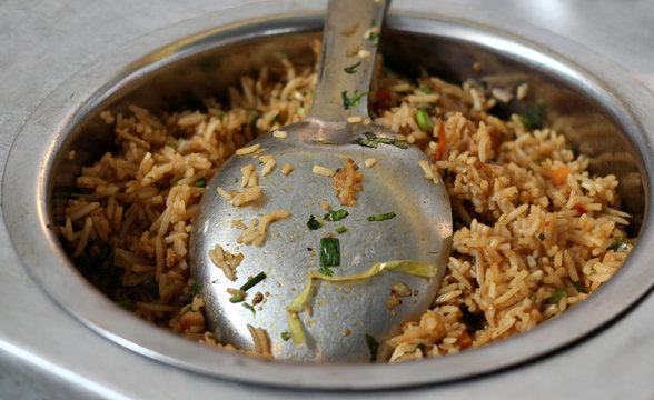 Indian street food or Fast food -Vegetable fried Rice