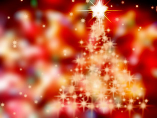 Fototapeta na wymiar christmas tree background with garland lights