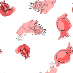 seamless pattern with garnet