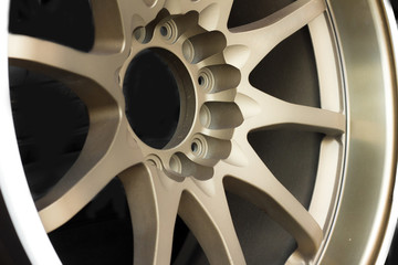 Close up of rims car alloy wheel.