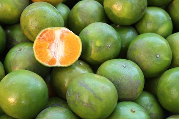 orange fruit at street food