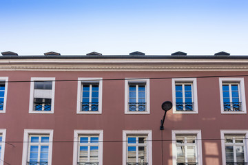 Obraz premium Antique building view in Old Town Mulhouse,France