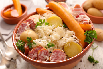 white cabbage and meat