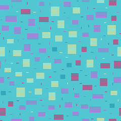 Repeating pattern with small squares on a blue background. Seamless vector pattern.