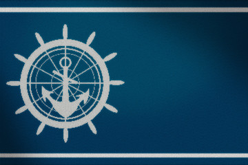 Knitted anchor background