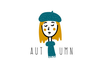 Girl, women icon. France. Autumn.