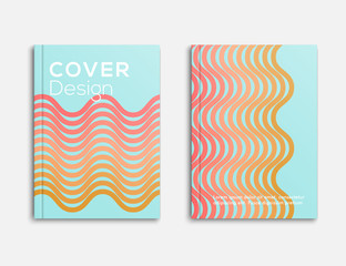 Abstract Design Business brochure, flyer and cover layout template flyer, geometric shapes and folding, vector illustrator