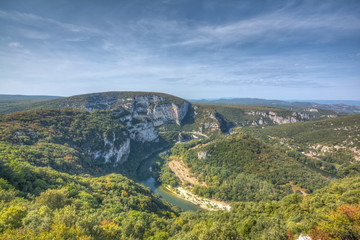 Fototapeta na wymiar Gorge de l`Ardeche
