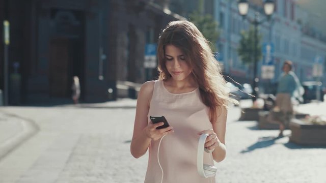 Dancing woman in the street