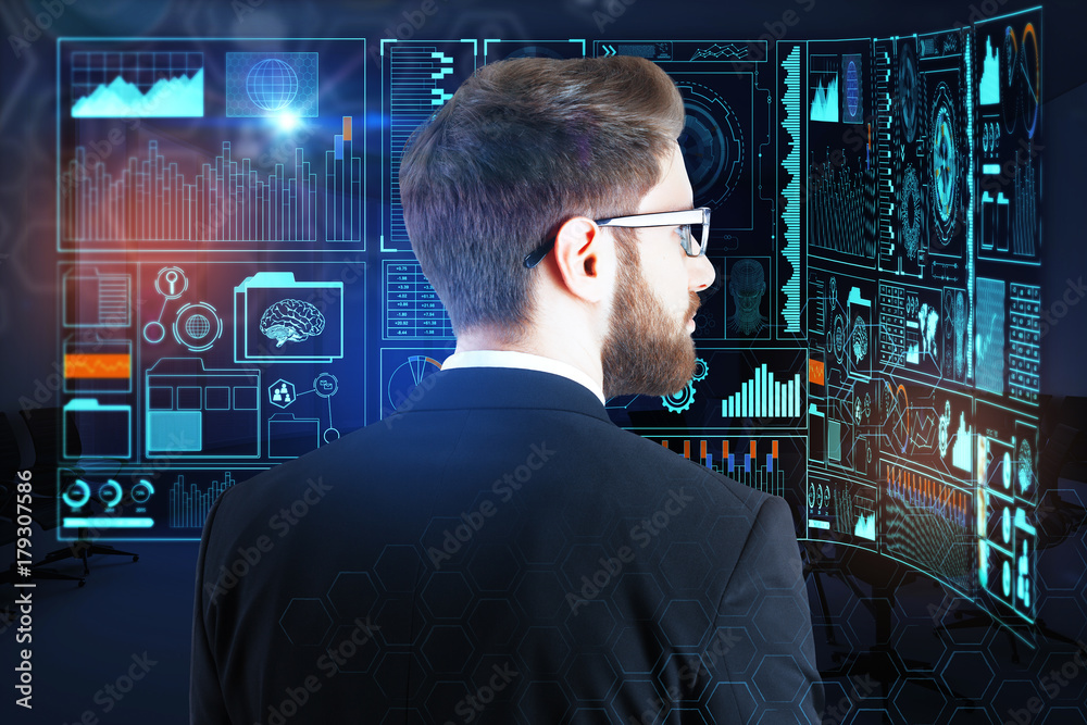 Poster future and network concept