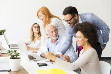 Fototapeta premium Businesspeople in conference room