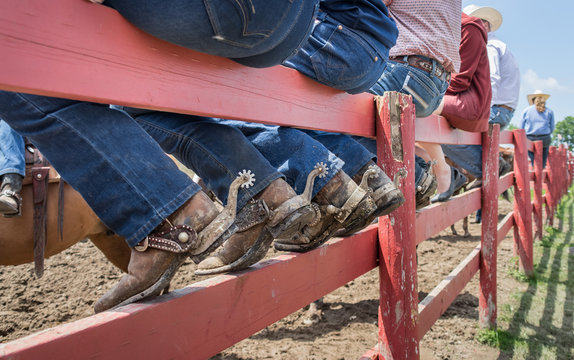 Cowboys At Rodeo