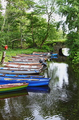 Fishing boats on the river