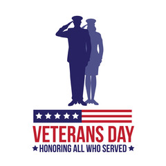 Veterans Day illustration. EPS 10 vector.