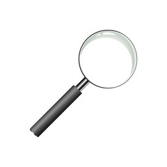 Magnifying glass vector.