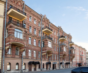 Fototapeta na wymiar Apartment house of M.A. Makarov