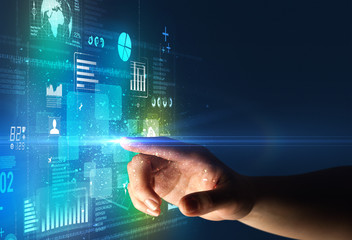 Finger touching interface