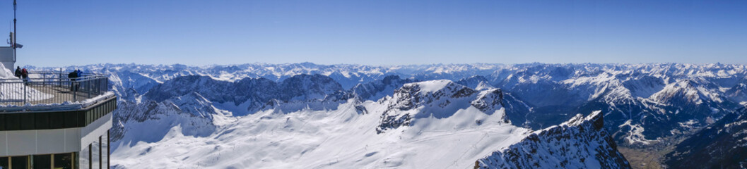 View from the Alpsitze, Germany, Bavaria