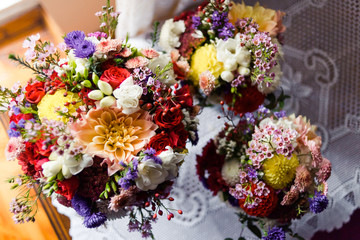 Big wedding bouquet