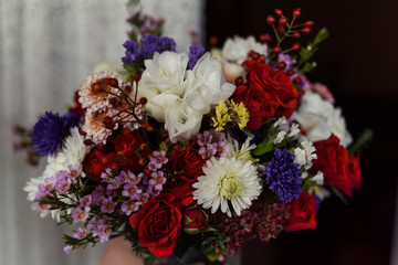 Big wedding bouquet