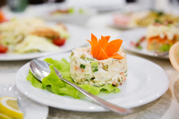 Russian festive salad