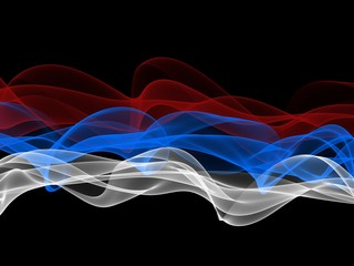     Serbia flag smoke 