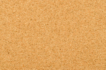 Cork sheet surface with fine texture, comprised of small grained cork oak, Quercus suber. Decorative panels and veneers, used as bulletin boards, floor and wall tiles. Top view. Photo.
