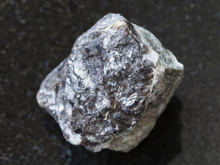 Sphalerite stone on dark background