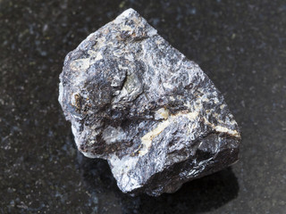Sphalerite ore on dark background