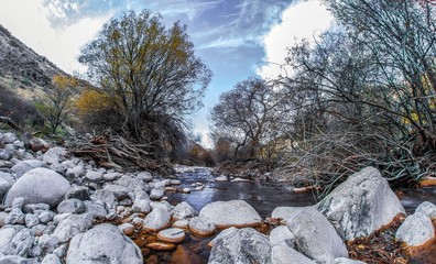 autumn mountain river