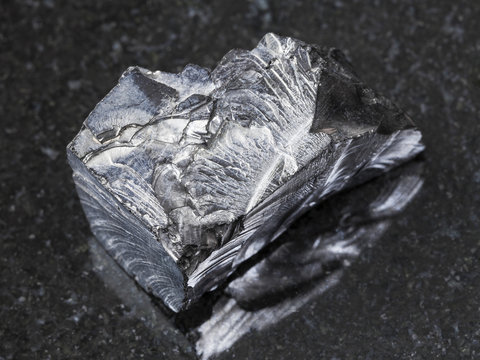 shungite stone on dark background