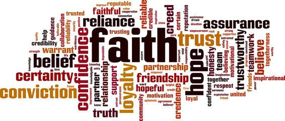 Faith word cloud