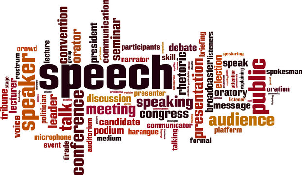 Speech word cloud