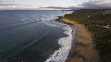 Fototapeta na wymiar Aerial View of Beach