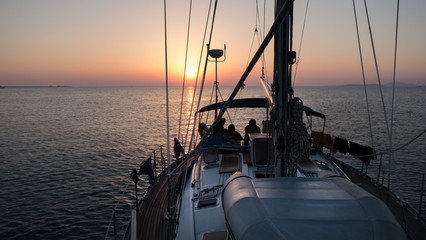 Obraz premium Abendstimmung auf See