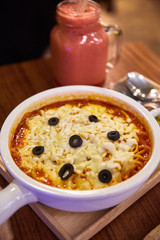 Oven cheese pasta
